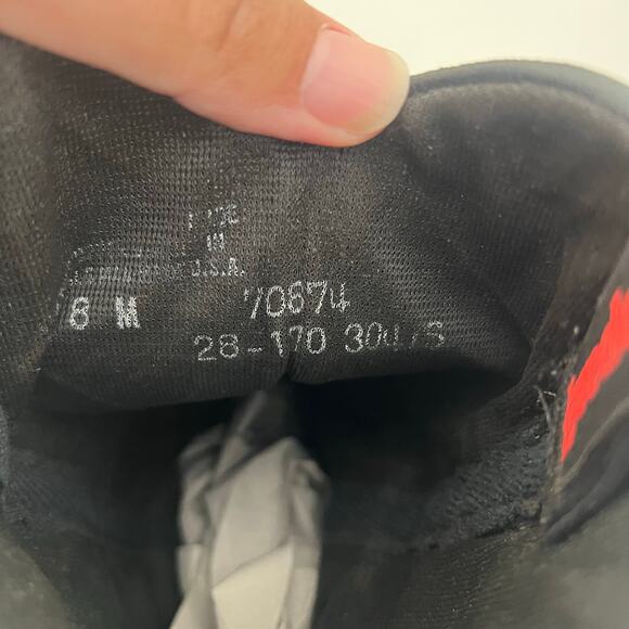 Laredo Black Leather Western Cowboy Boots, Scalloped Trim, Size 8M, USA Made - Picture 10 of 11